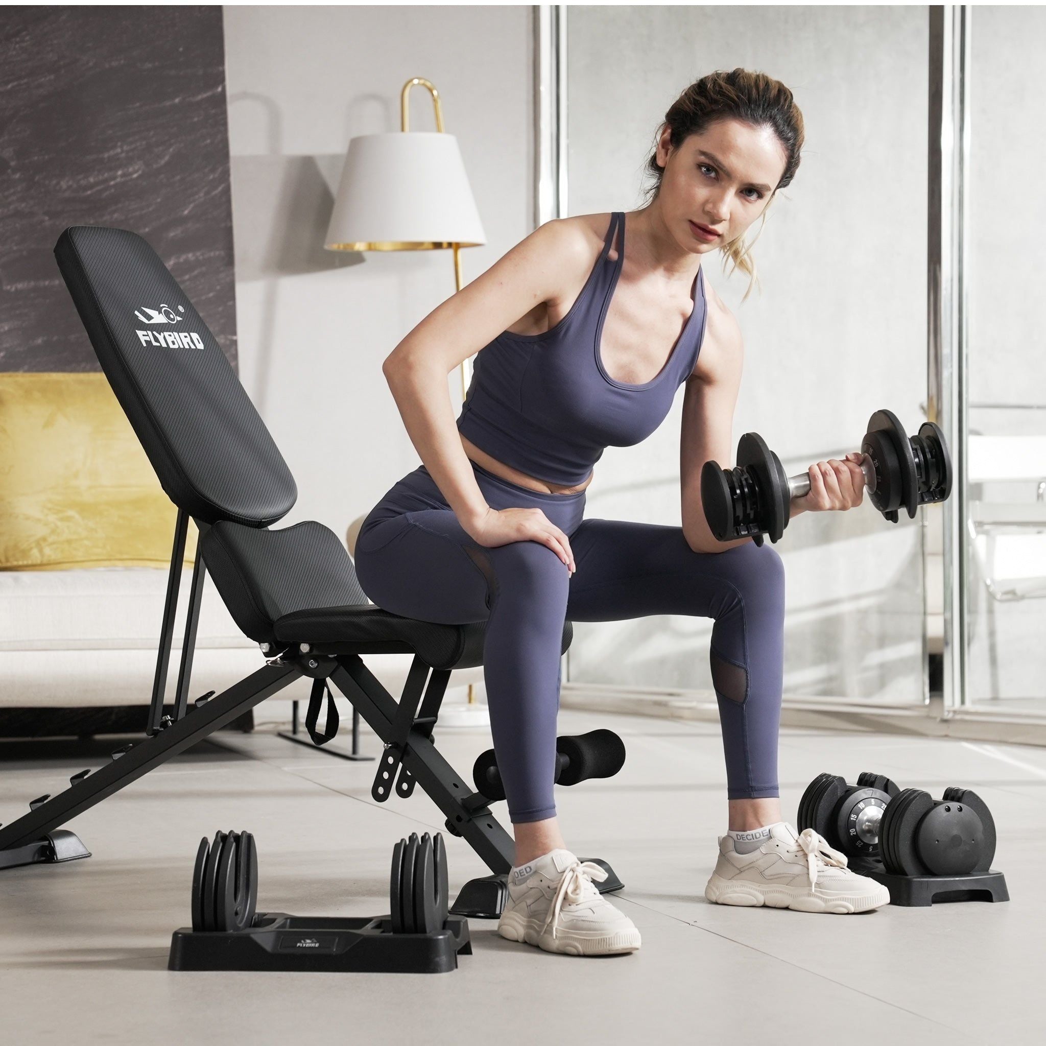 Adjustable workout outlets bench