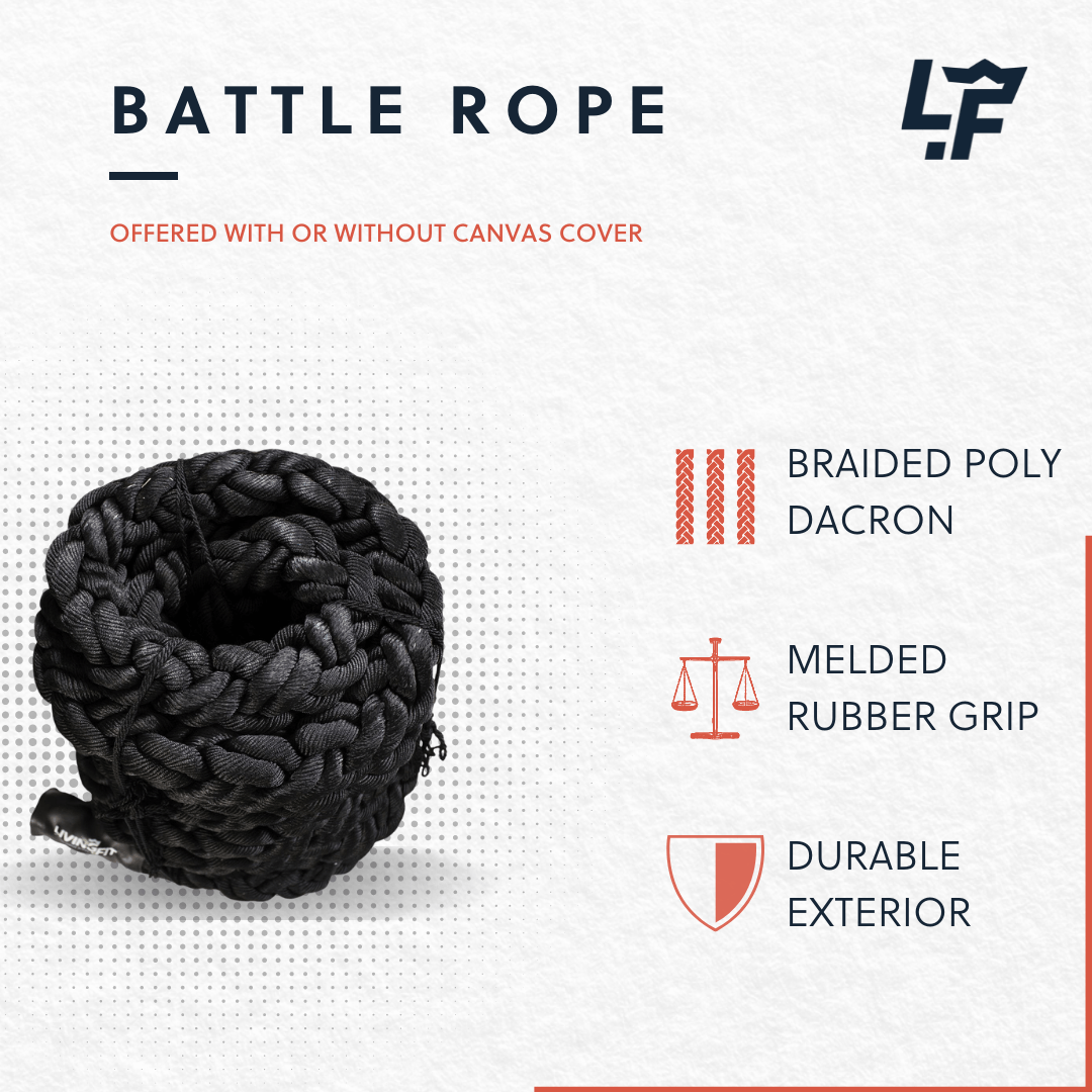 2 inch x 100 ft. Tytan Battle / Exercise Rope, Black
