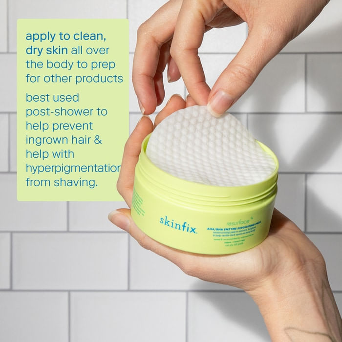 Resurface+ Aha/bha Niacinamide Exfoliating Pads For Face And Resurface+ Aha/bha Niacinamide Exfoliating Pads For Face And