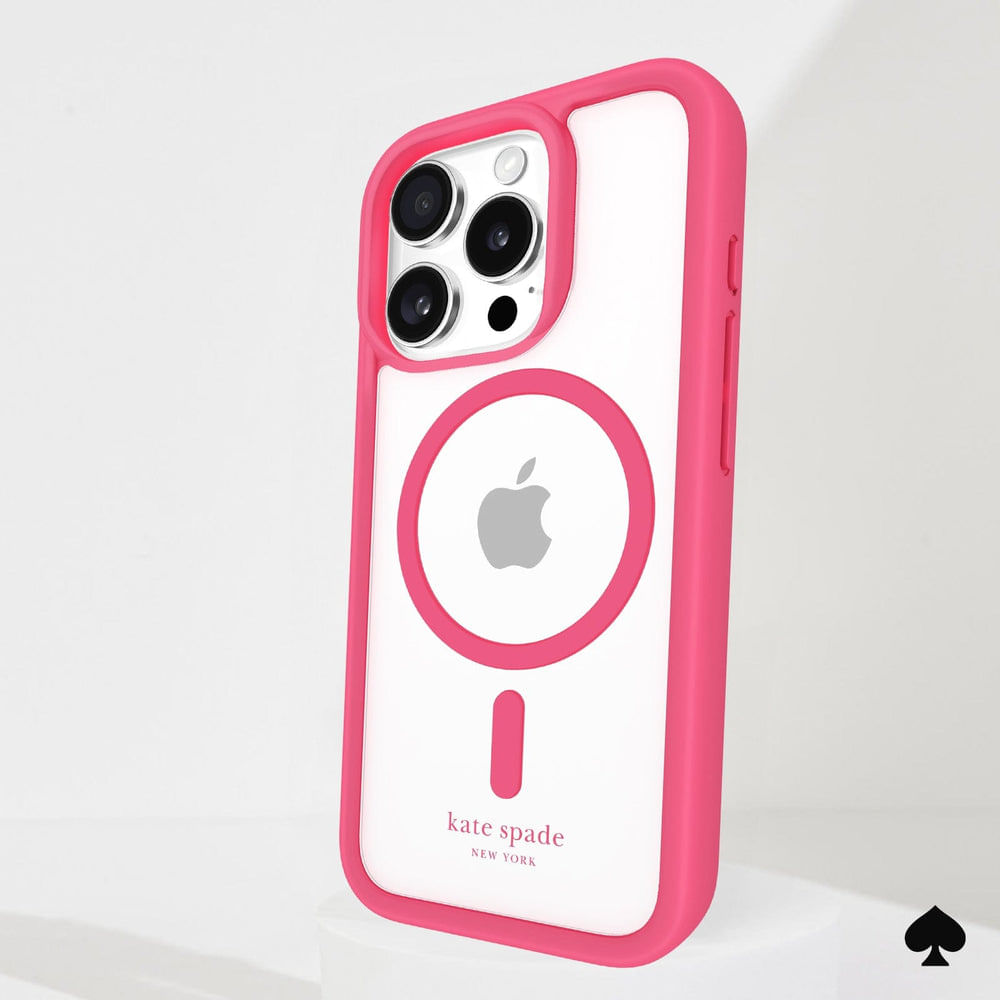 katespade iPhone16Plusケース Protective Pom Pom Pink MagSafe kate spade new york Ultra Protective Pom Pom Pink MagSafe