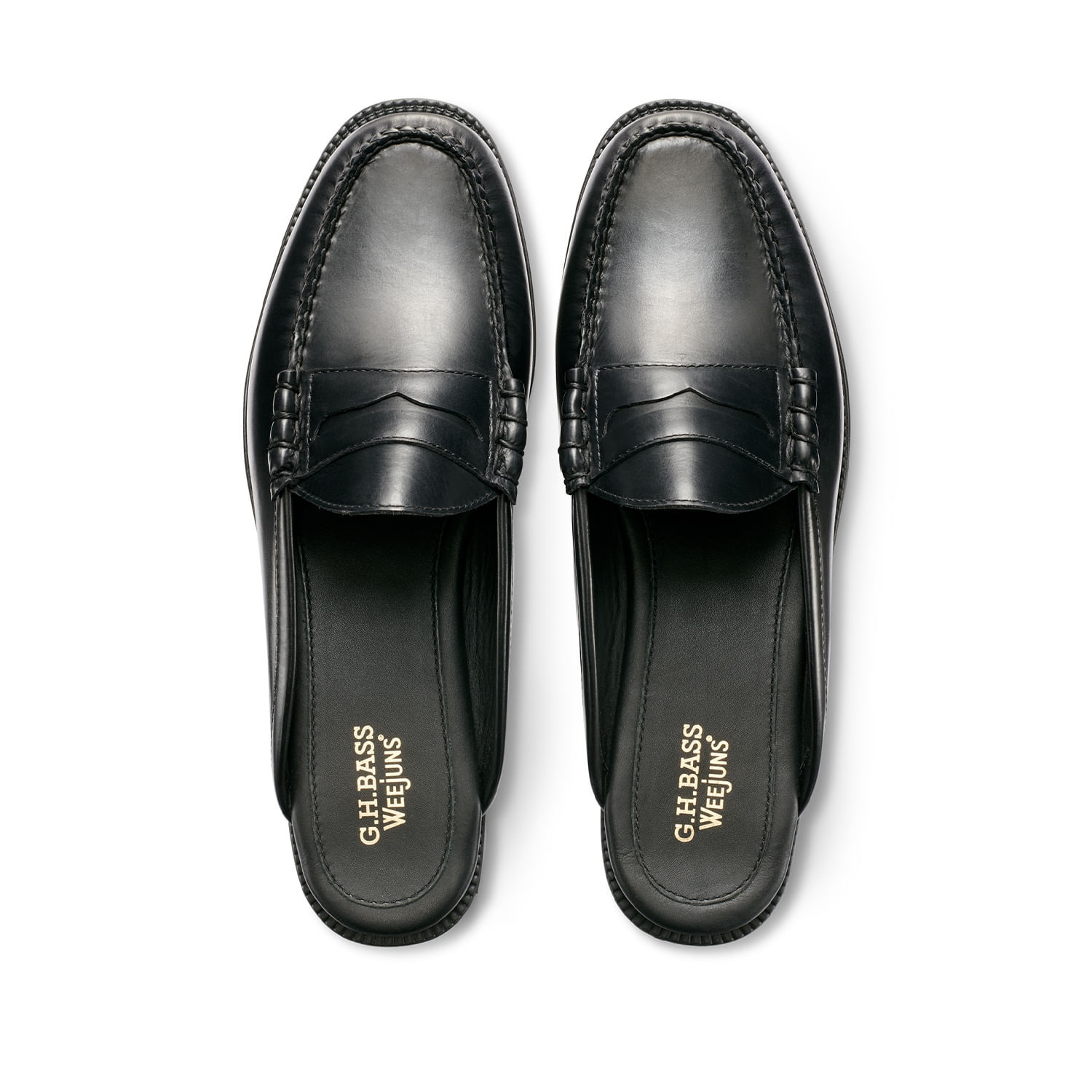 G.h. Bass Men's Winston Mule Easy Weejun In Black | Men's