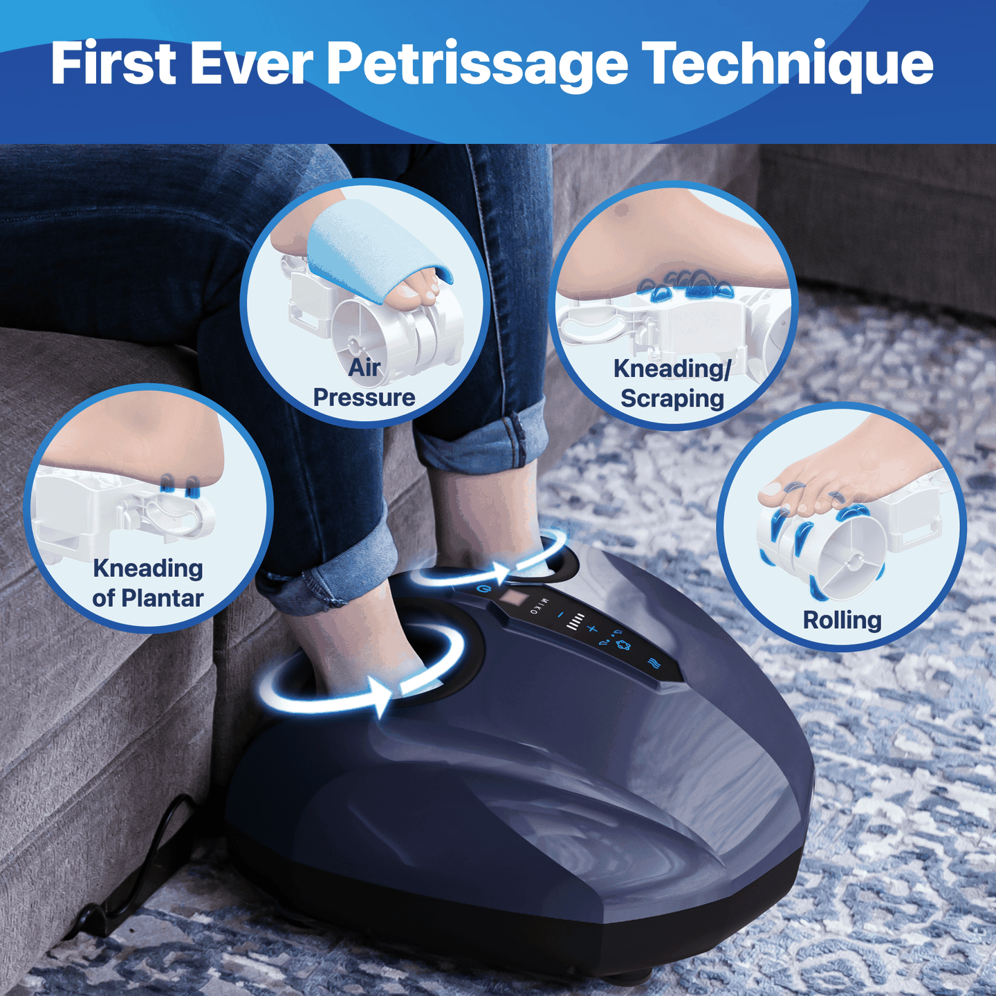 激安アウトレット処分市 | 激安通販のイーサプライ Shiatsu Foot and Functions Multiple with Machine Massager メンズウェア