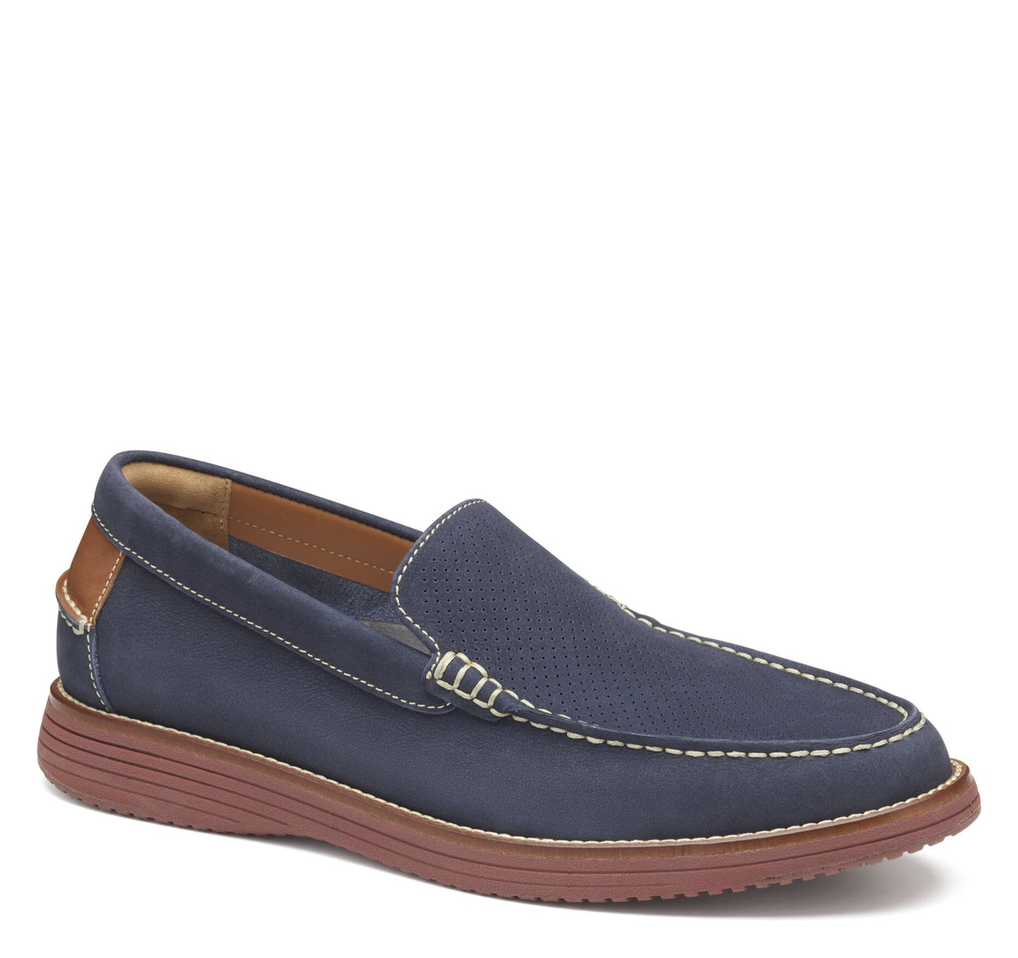 Johnston & Murphy Men's Gibbons Leather Bike Toe Oxfords