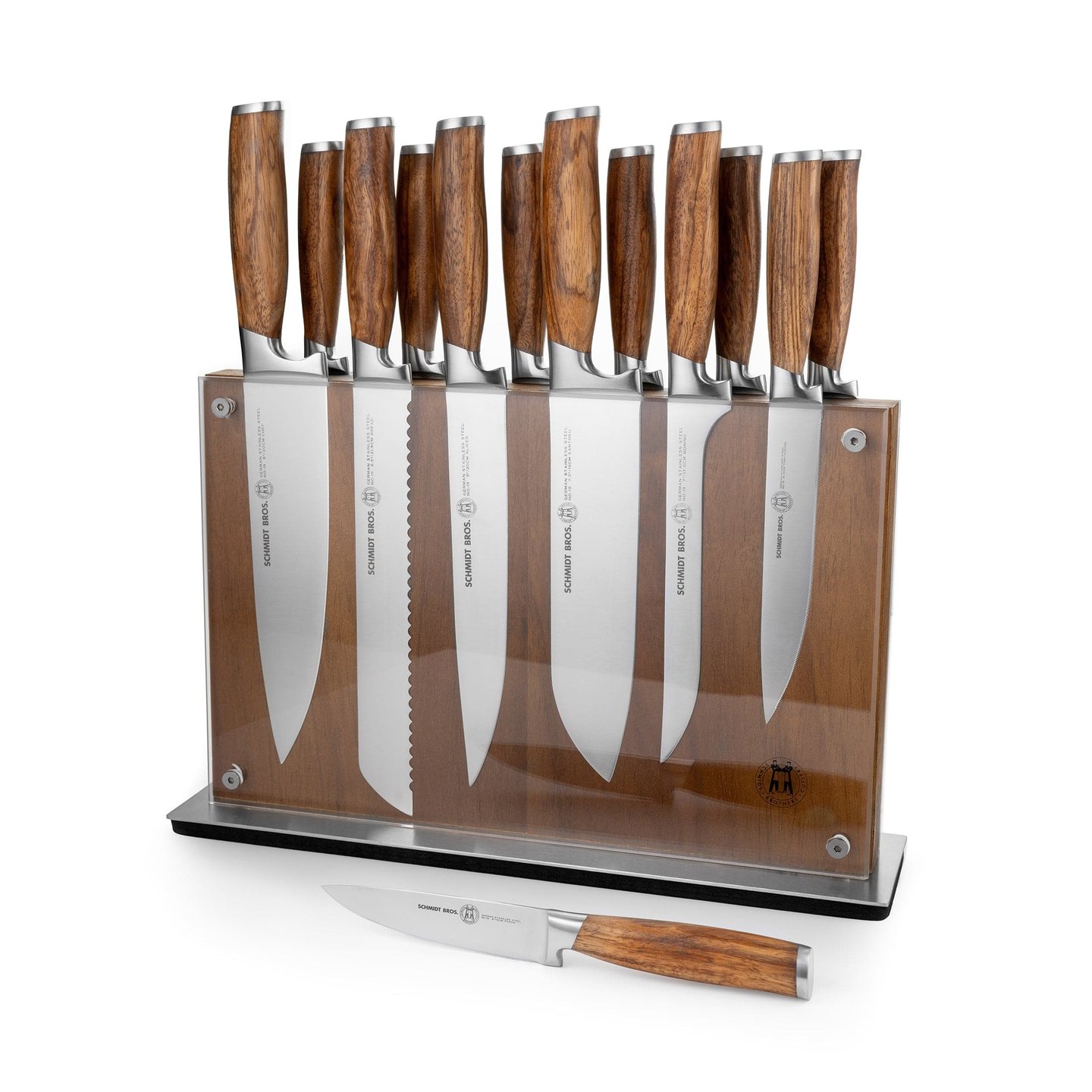 Zebra Wood 15-Piece Knife Set | Men's Health Shop